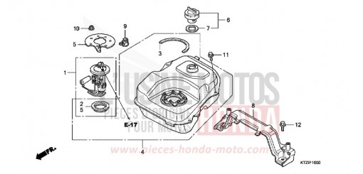 FUEL TANK PES125RA de 2010